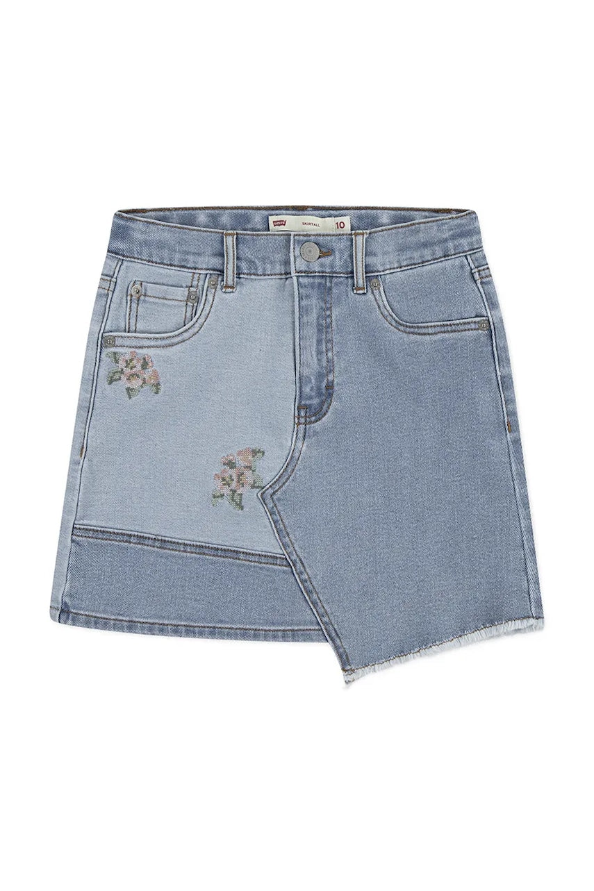 Dječja traper suknja Levi's MASH UP SKIRT mini, ravna, 3EM271