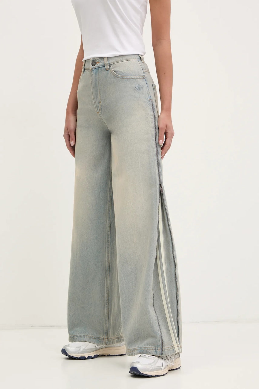 Traperice adidas Originals DENIM ZIP PANT za žene, JX9210