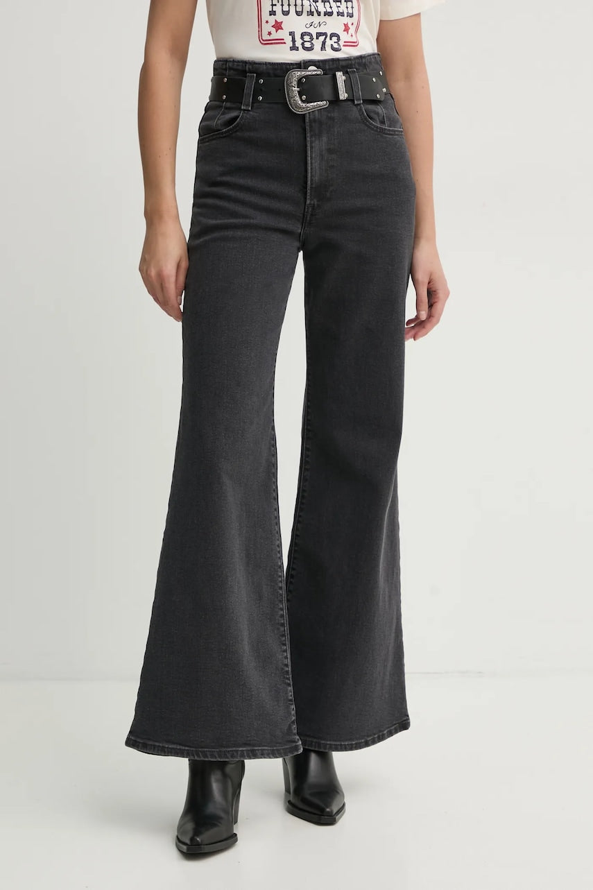 Kavbojke Levi's RIBCAGE BELLS CORSET ženske, 001UR