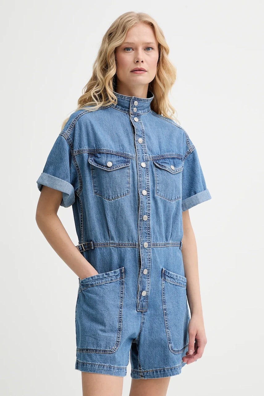 Kombinezon iz jeansa Levi's SS SURPLUS ROMPER 001WI