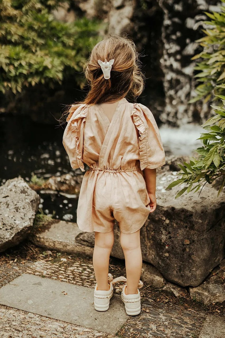 Otroški kombinezon Donsje Femmie Playsuit roza barva, 4092200