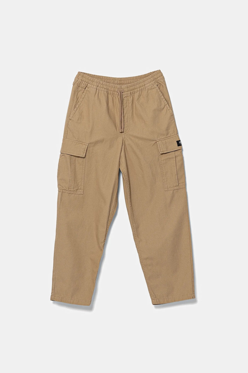 Otroške bombažne hlače Vans Range Cargo Baggy Tapered Pant zelena barva, VN000NW44MG1