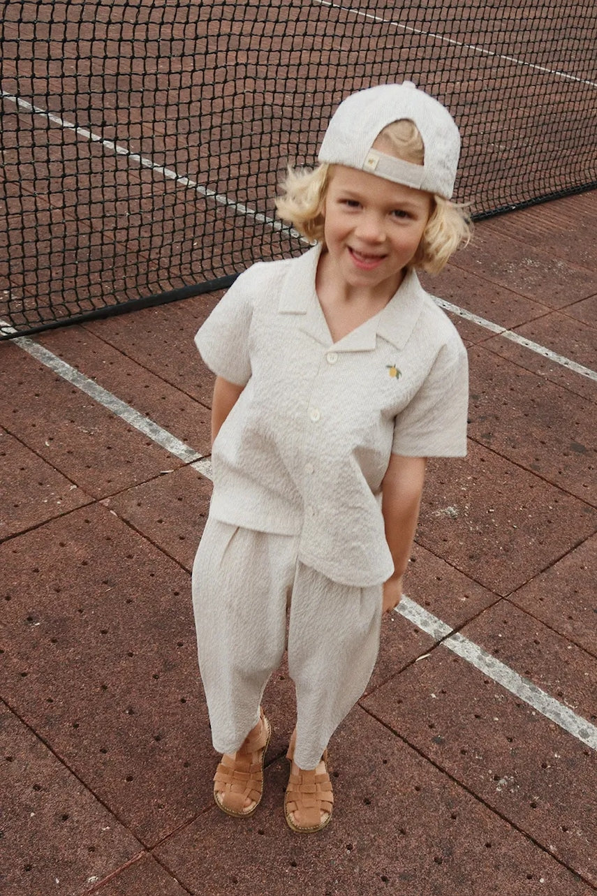 Dječje hlače Konges Sløjd ELLIOT PANTS GOTS boja: siva, s uzorkom, KS102293