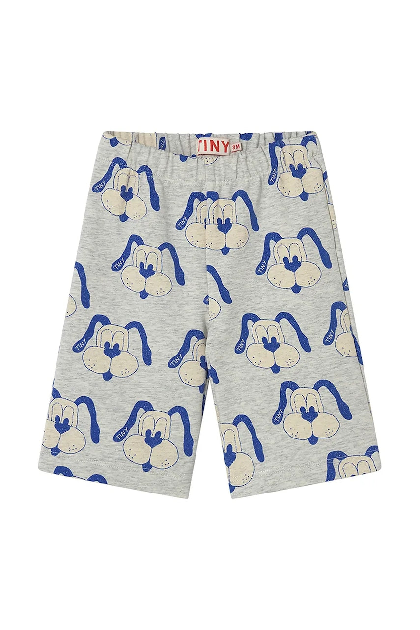 Hlače za dojenčka Tinycottons DOGS BABY PANT siva barva, SS25-468