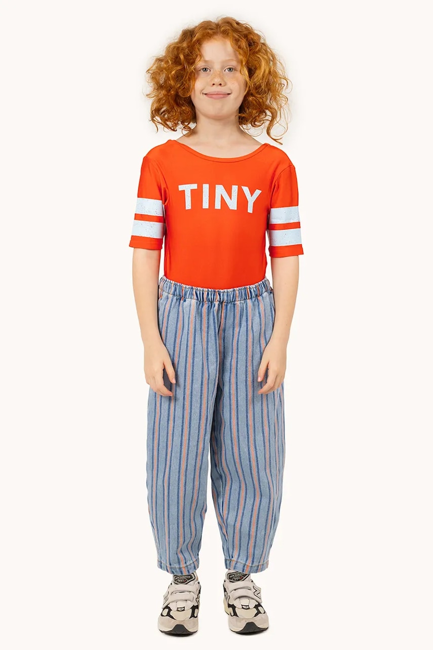 Otroške bombažne hlače Tinycottons STRIPES MULTICOLOR PANT SS25-238