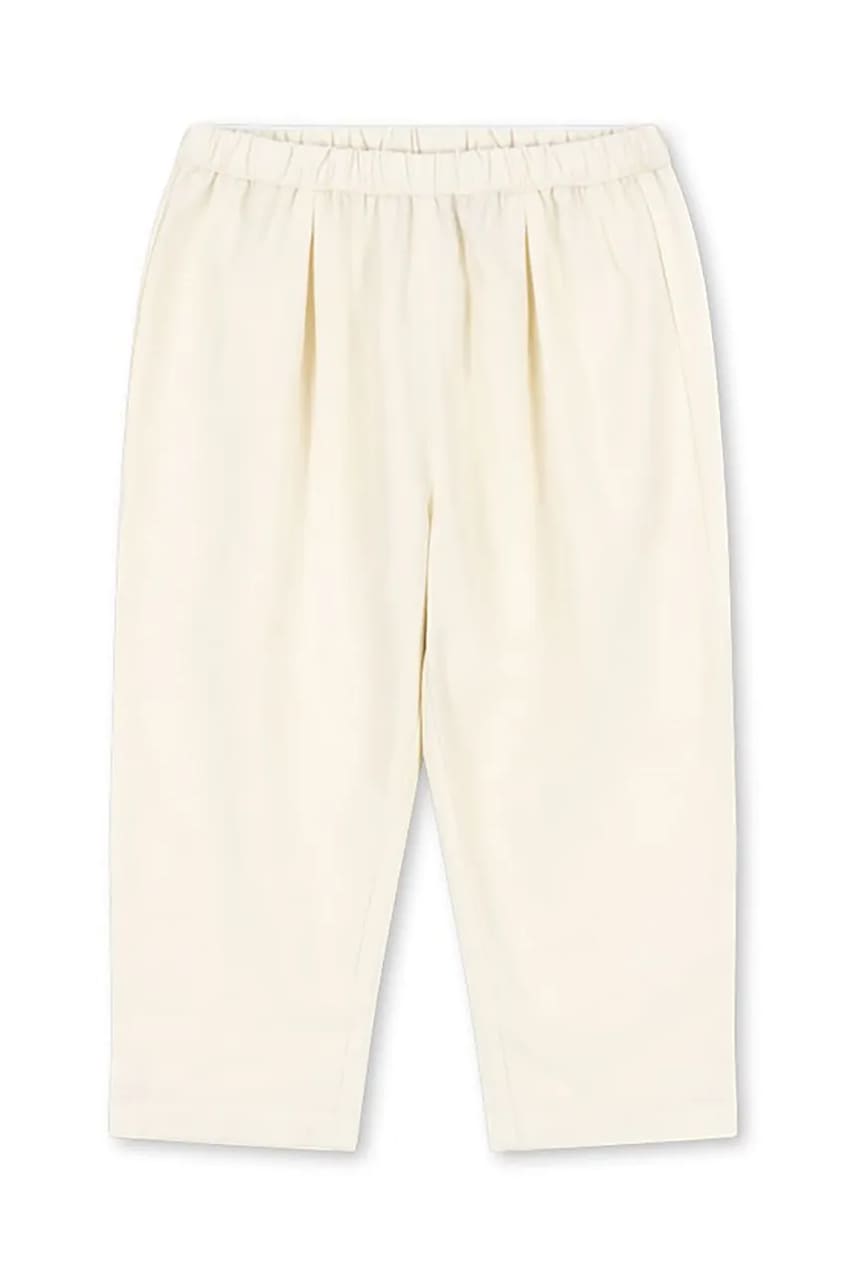 Dječje lanene hlače Konges Sløjd CELEBRATION FRANZEN PANTS boja: bež, bez uzorka, KS103574