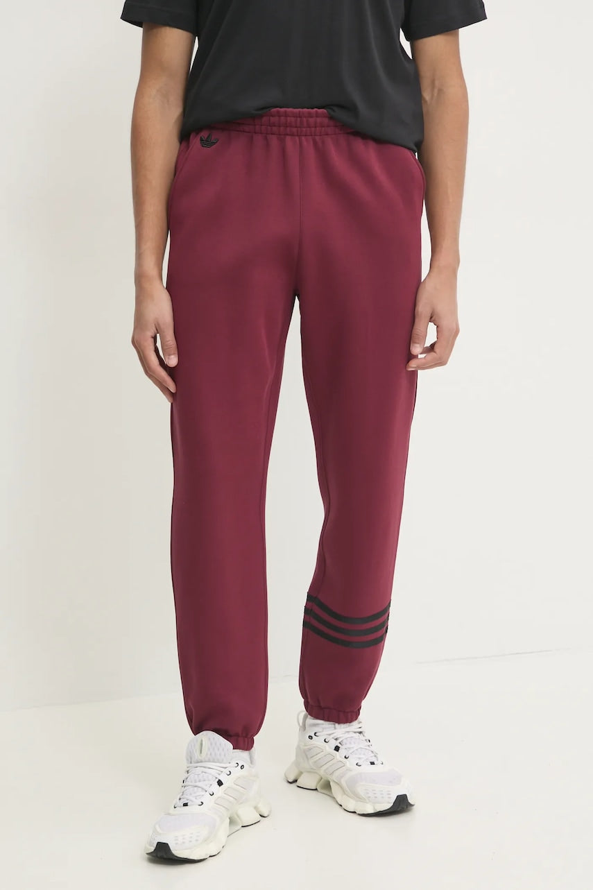 Donji dio trenirke adidas Originals NC PANTS boja: bordo, bez uzorka, JC9902