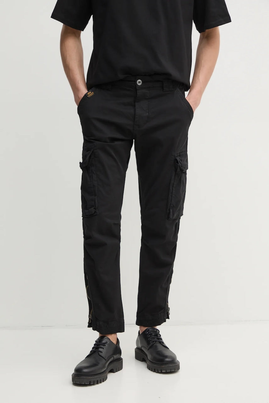 Hlače Alpha Industries Task Force Pant moške, črna barva, 106203