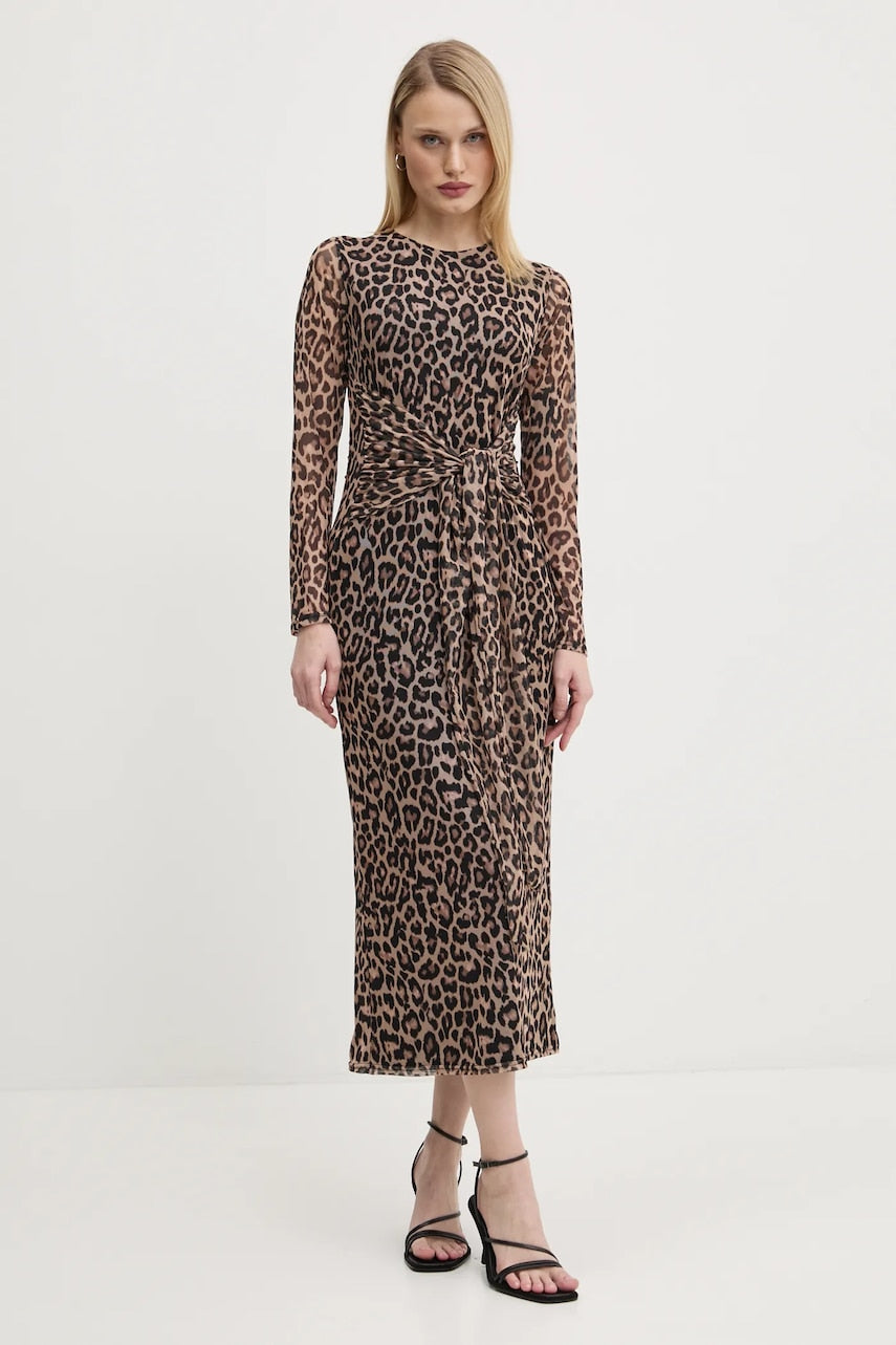 Obleka Never Fully Dressed Hannie bež barva, NFDDR1927