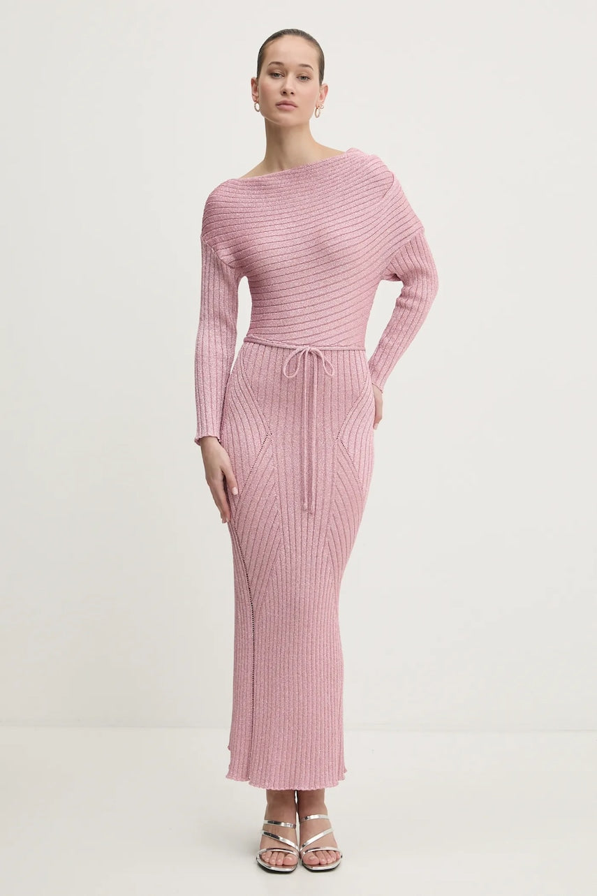 Obleka Never Fully Dressed roza barva, NFDKN605