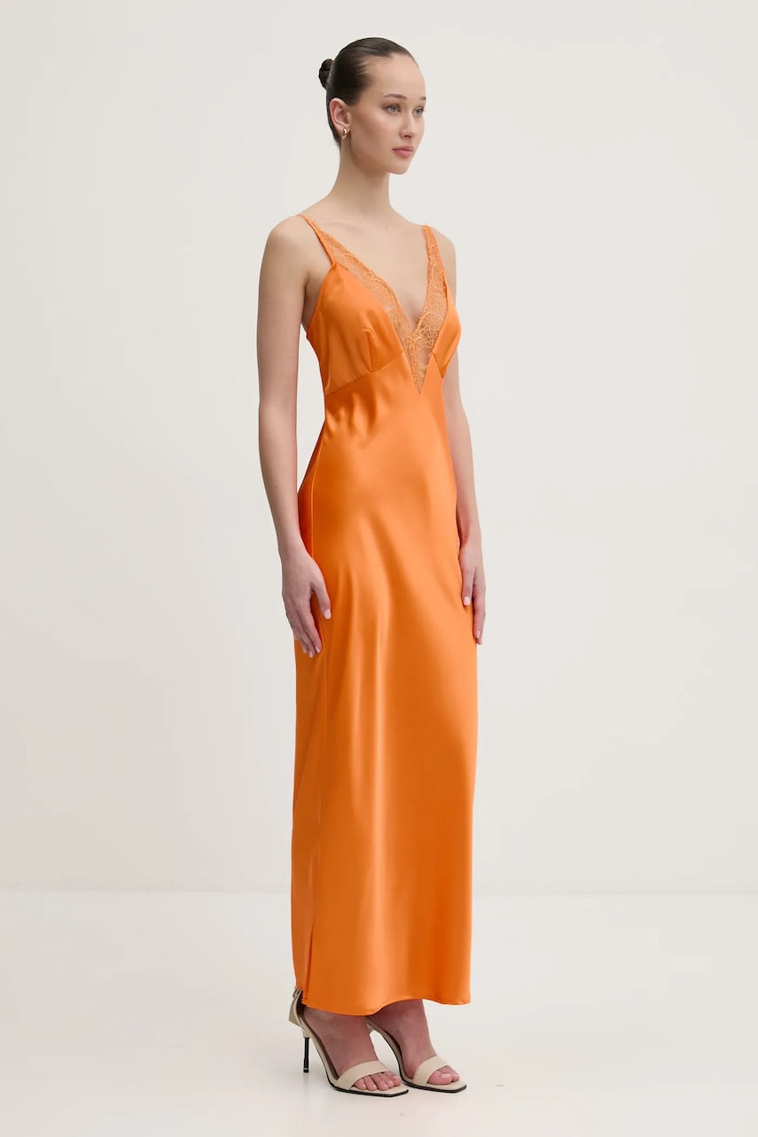 Haljina Never Fully Dressed boja: narančasta, maxi, uska, NFDDR1859