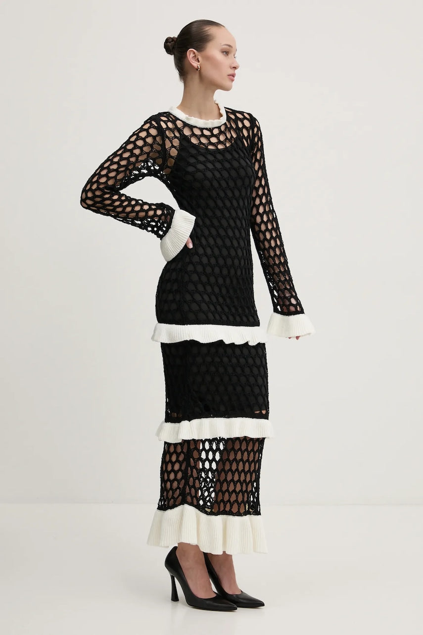 Obleka Never Fully Dressed črna barva, NFDDR1791