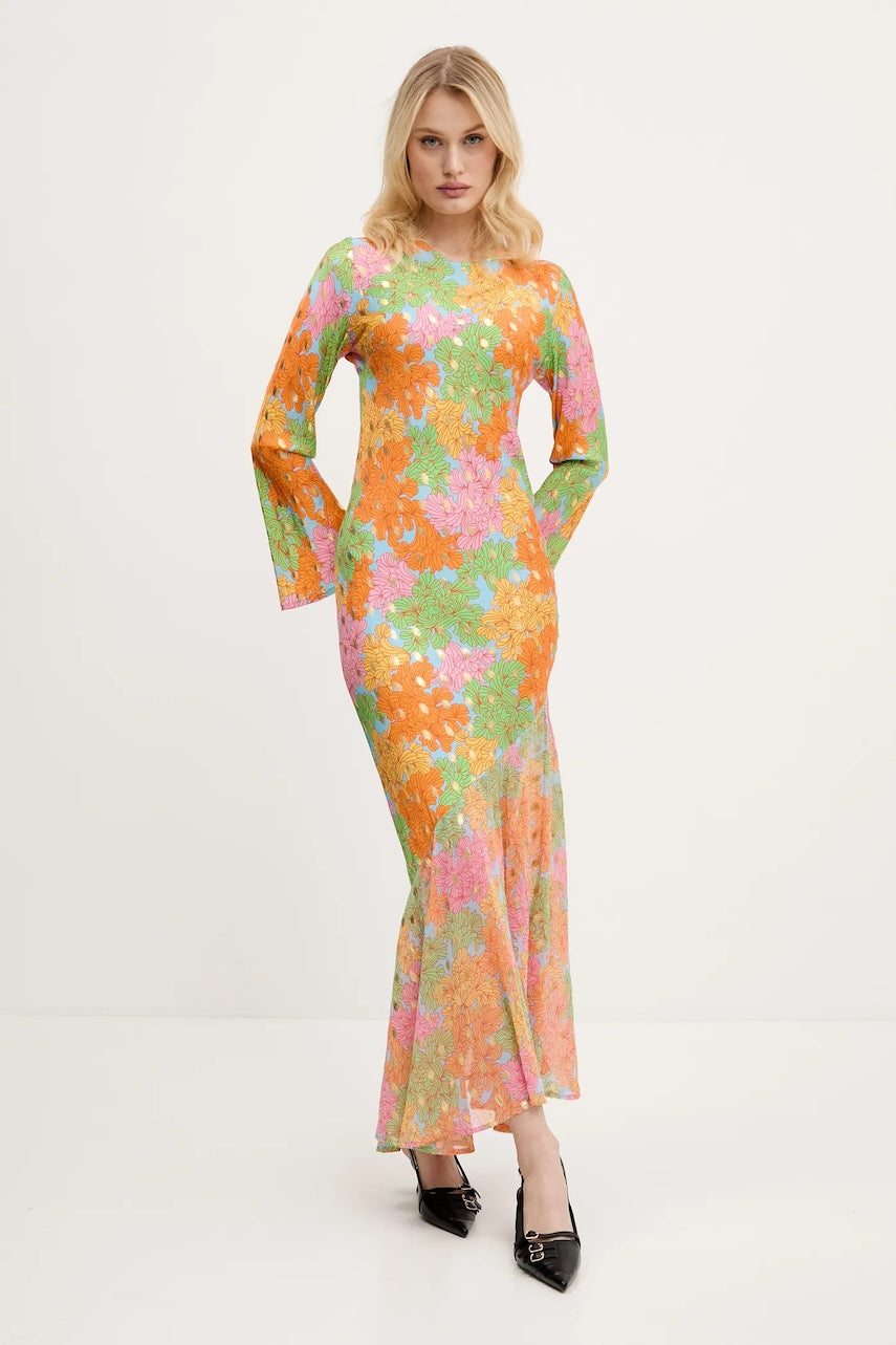 Haljina Never Fully Dressed boja: narančasta, maxi, ravna, NFDDR1856