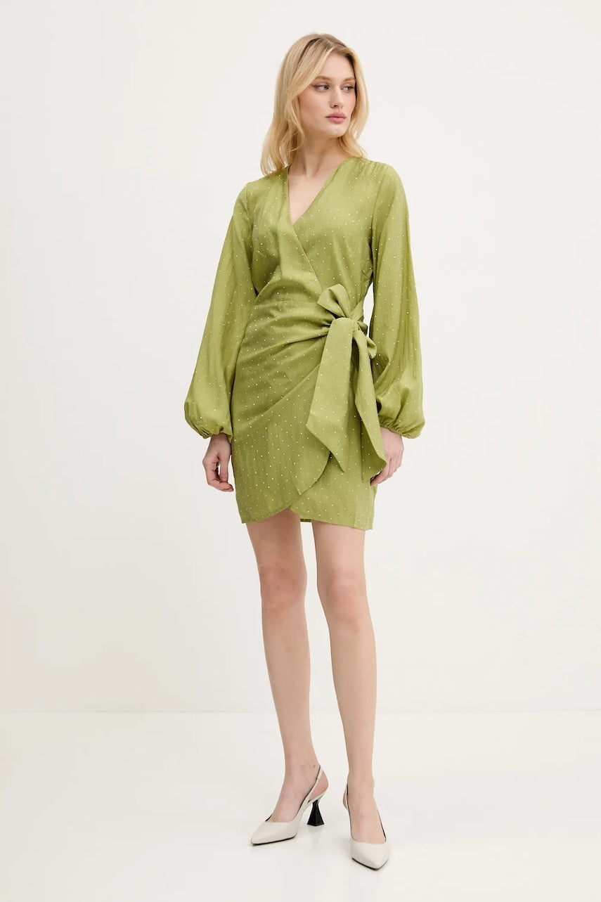 Haljina Never Fully Dressed boja: zelena, mini, uska, NFDDR1716