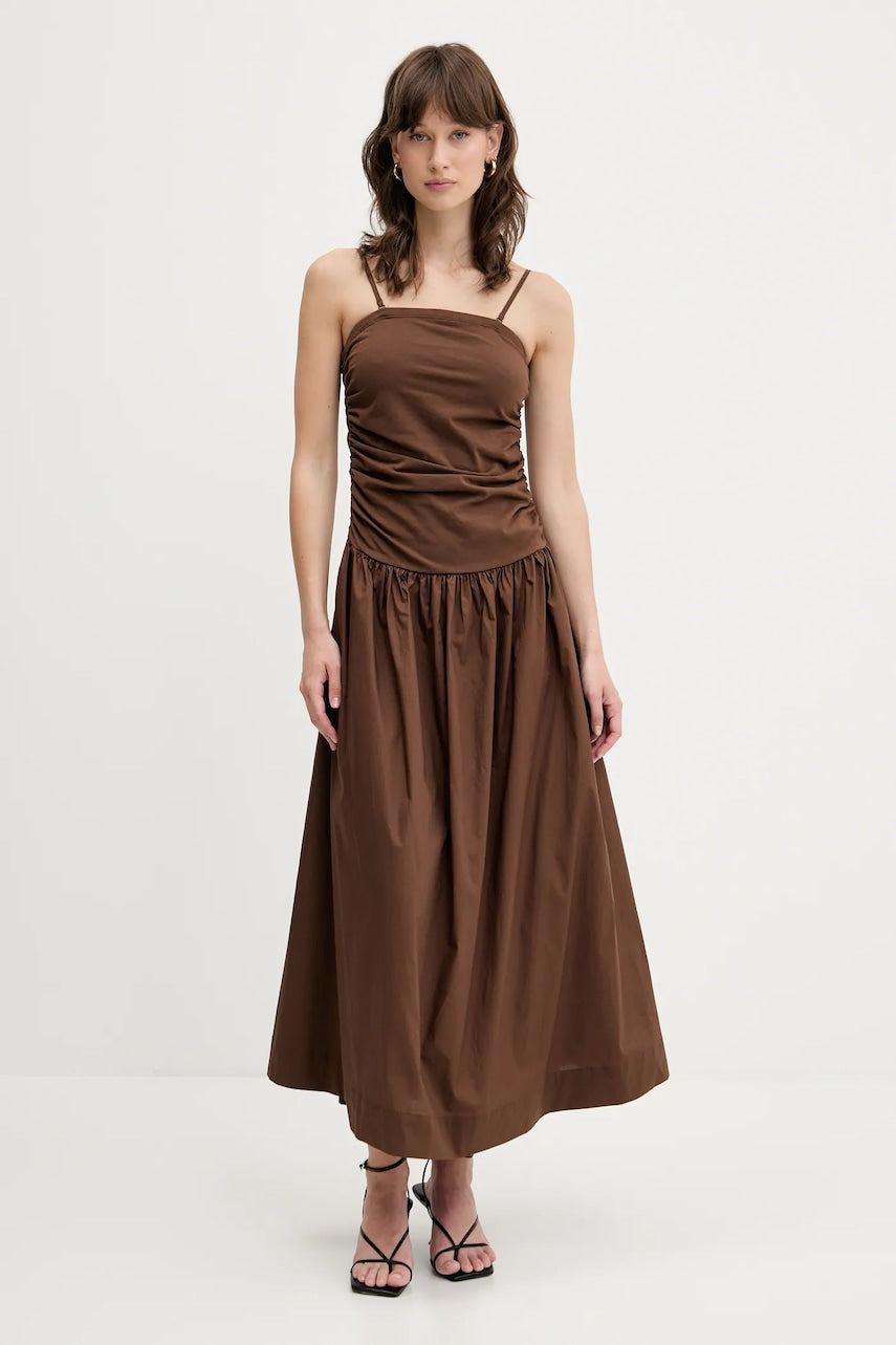 Obleka Never Fully Dressed rjava barva, NFDDR1632