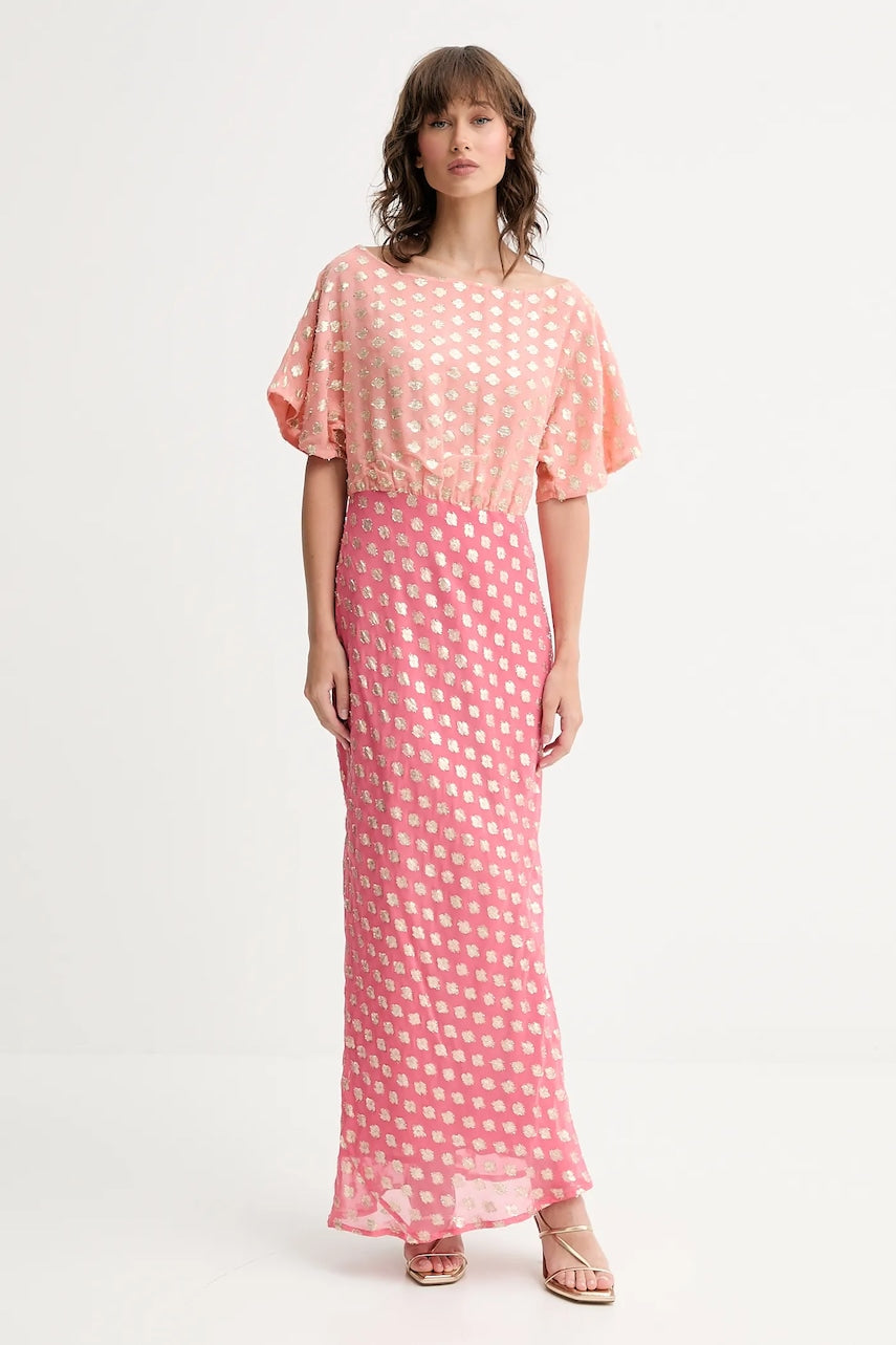 Obleka Never Fully Dressed roza barva, NFDDR2090