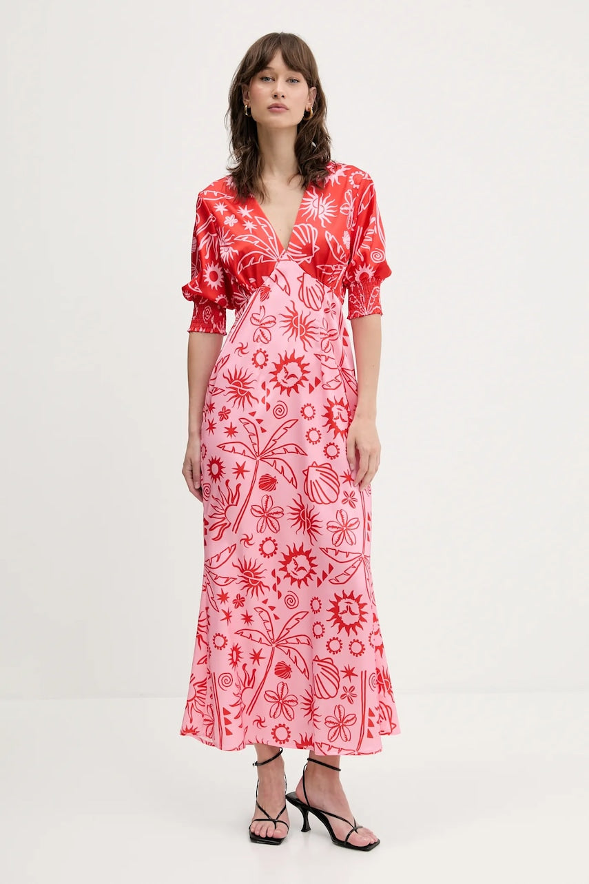 Obleka Never Fully Dressed rdeča barva, NFDDR2181