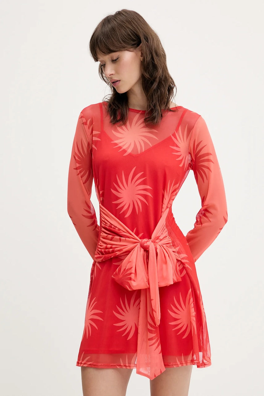 Obleka Never Fully Dressed oranžna barva, NFDDR2052