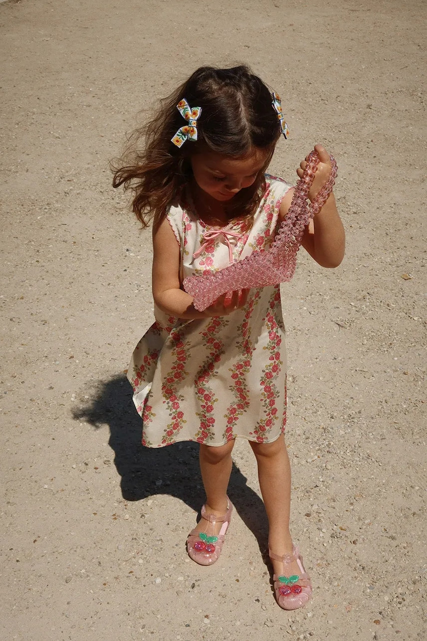 Dječja haljina Konges Sløjd SHEENY DRESS boja: bež, mini, ravna, KS102430