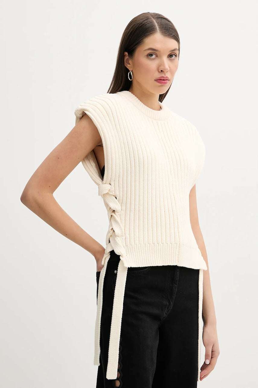 Prsluk IRO za žene, boja: bež, topli, WP12DOLPA