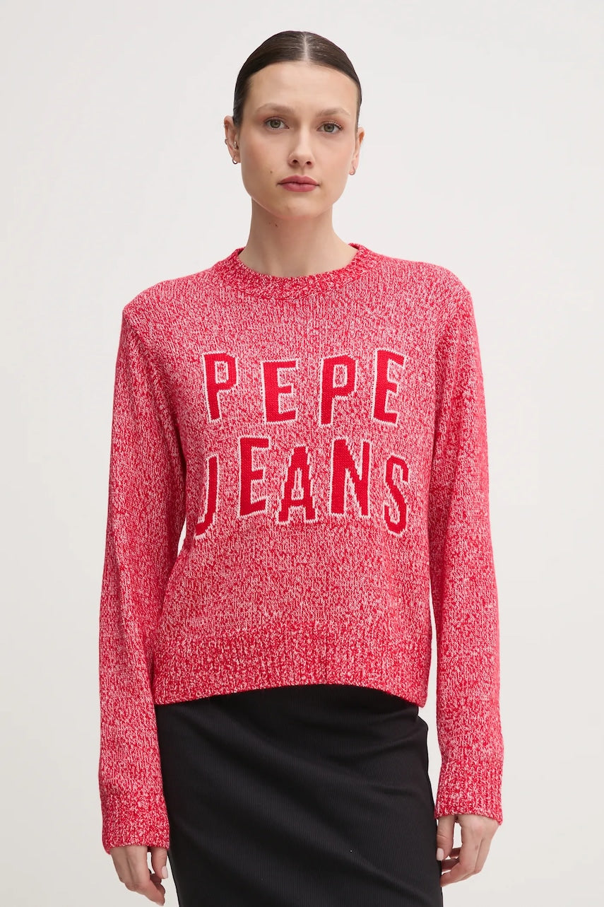 Pulover Pepe Jeans PANDORA za žene, boja: crvena, PL702270