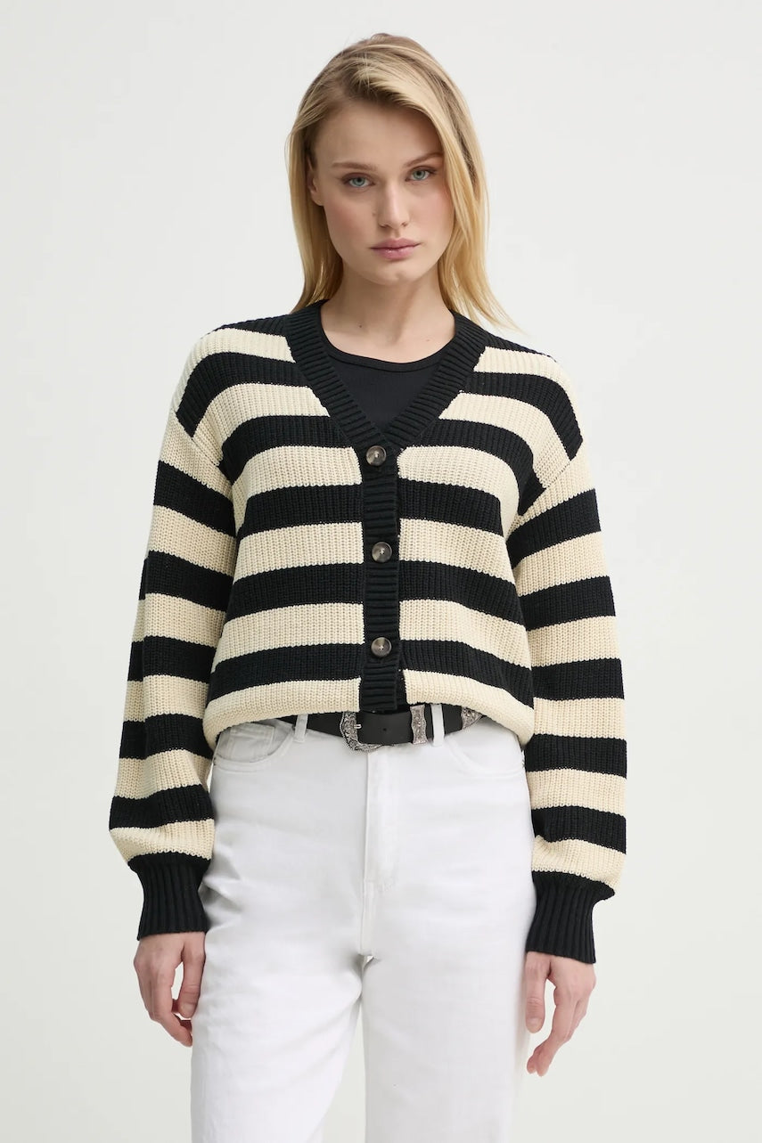 Jopica Levi's SNOWFLAKE CARDIGAN ženska, bež barva, A8728