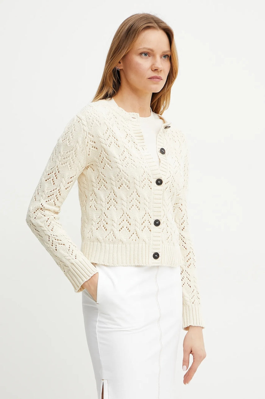 Kardigan Weekend Max Mara za žene, boja: bež, topli, 2515341011600