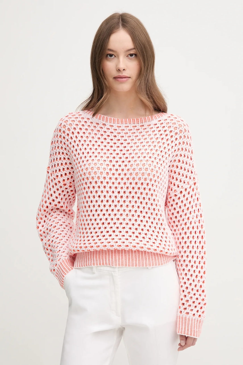 Pulover United Colors of Benetton boja: narančasta, tople, 1194E10D9