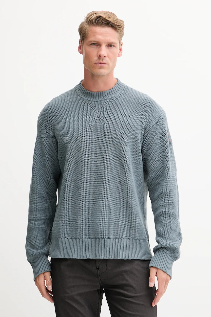 Pulover Napapijri D-Rignano za muškarce, boja: siva, topli, NP0A4INQG1Y1