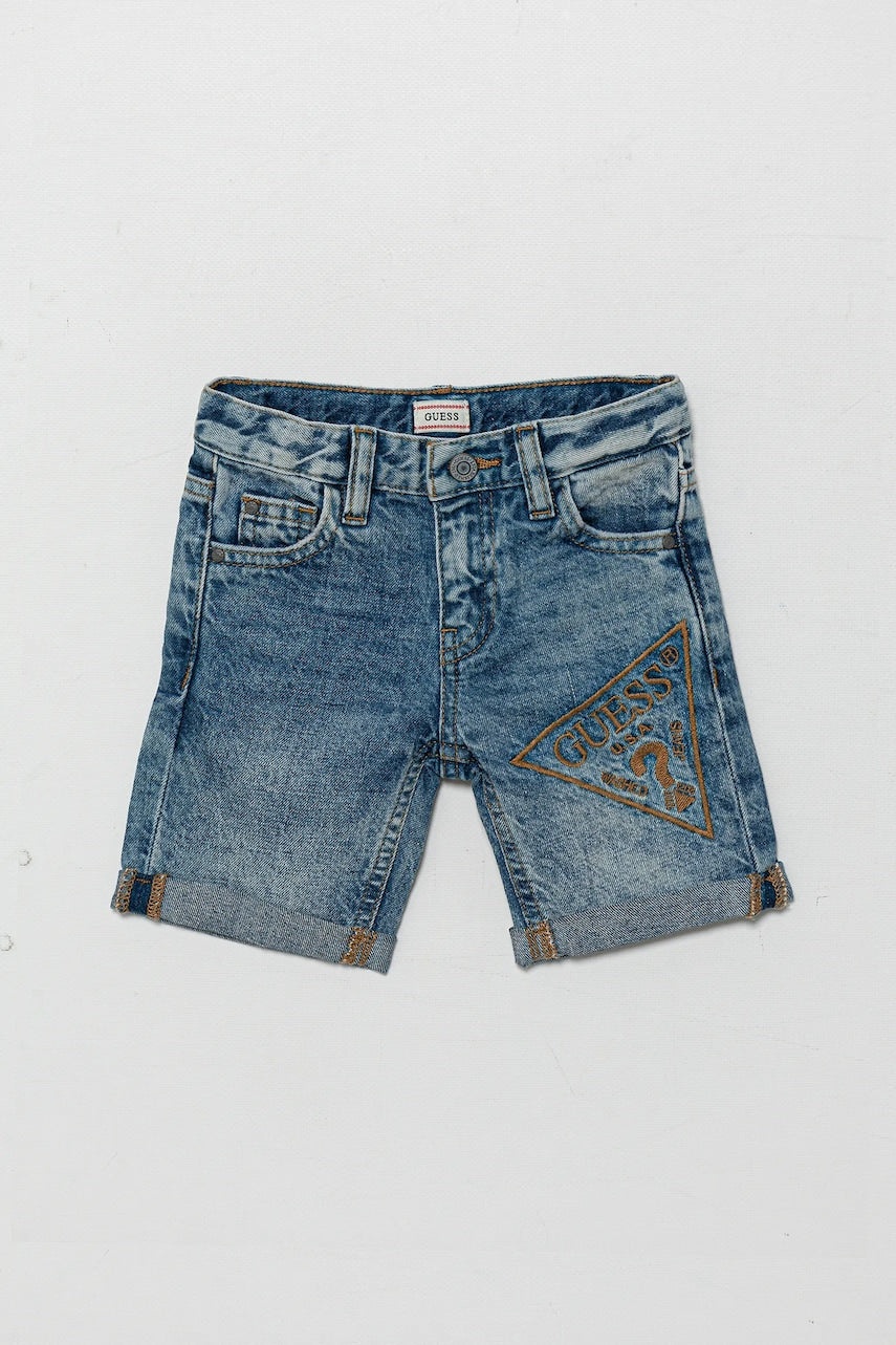 Otroške kratke hlače iz jeansa Guess N5GD16 D41E0