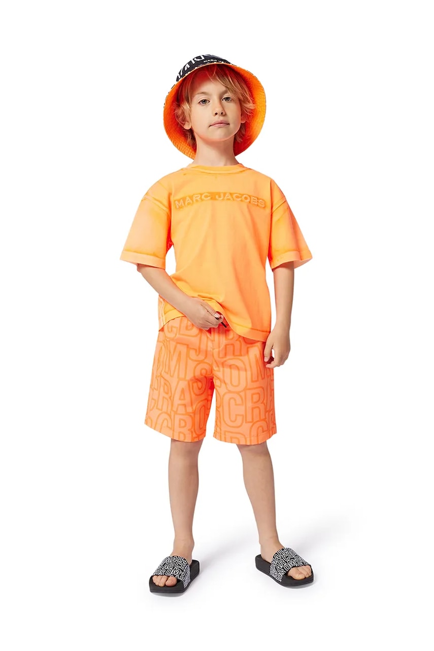 Dječje kratke hlače za kupanje Marc Jacobs boja: narančasta, W60508