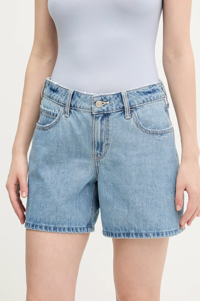 Bombažne kratke hlače iz jeansa Hollister Co. ženske, KI349-5096