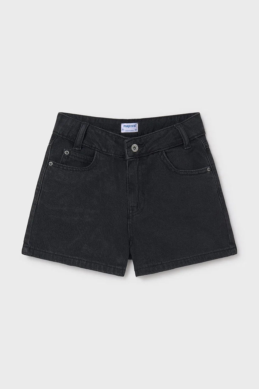 Otroške kratke hlače iz jeansa Mayoral črna barva, 6217