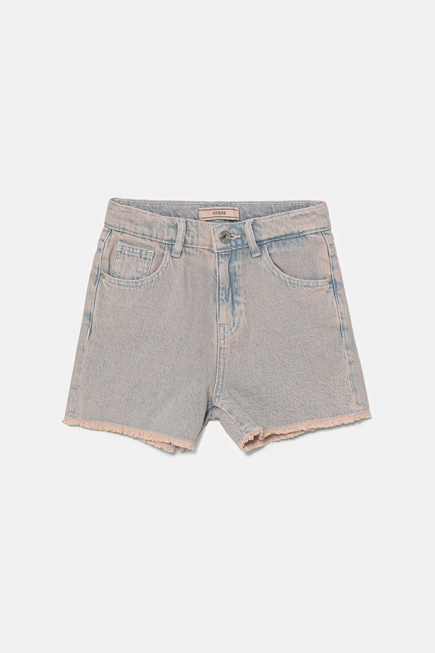 Otroške kratke hlače iz jeansa Guess vijolična barva, J5GD00 D5NI0