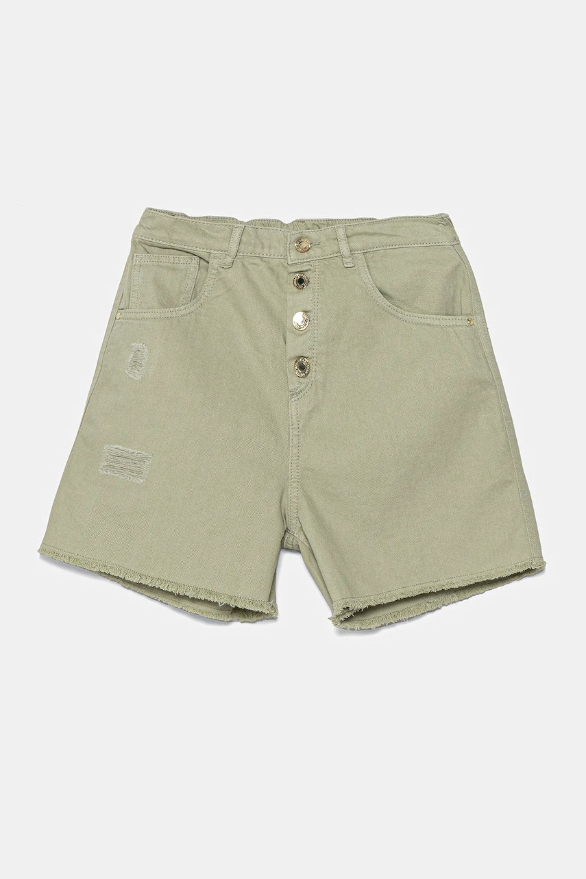 Otroške kratke hlače iz jeansa Guess zelena barva, J5GD29 WH6L0