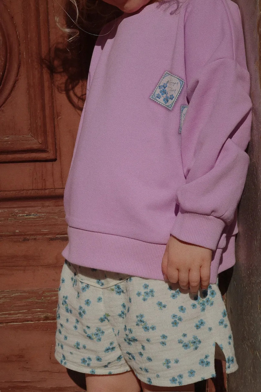 Otroške bombažne kratke hlače Konges Sløjd RHW X KS MIOBLU SHORTIE GOTS bež barva, Rosie Huntington Whiteley KS103616