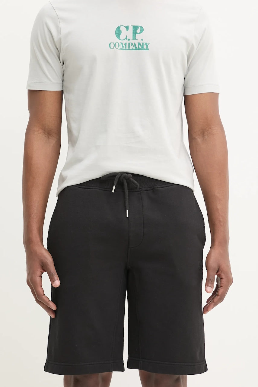 Pamučne kratke hlače C.P. Company za muškarce, boja: crna, 18CMSB101B110044G