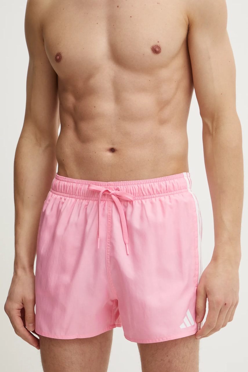 Kratke hlače za kupanje adidas 3S BLD SH 3IN boja: ružičasta, JD6520