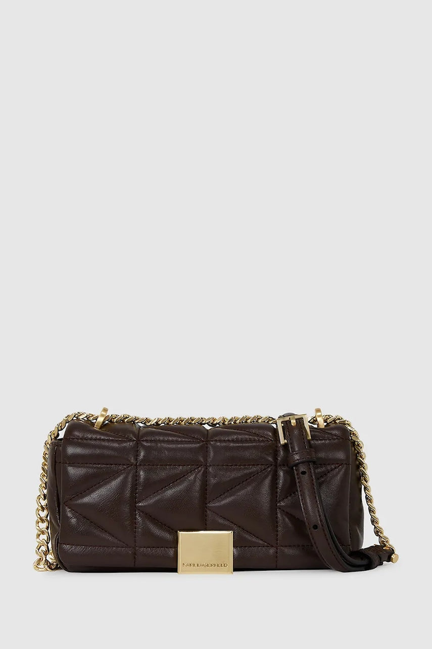 Torba Karl Lagerfeld  IKON GRAINY boja: smeđa, A1W30435