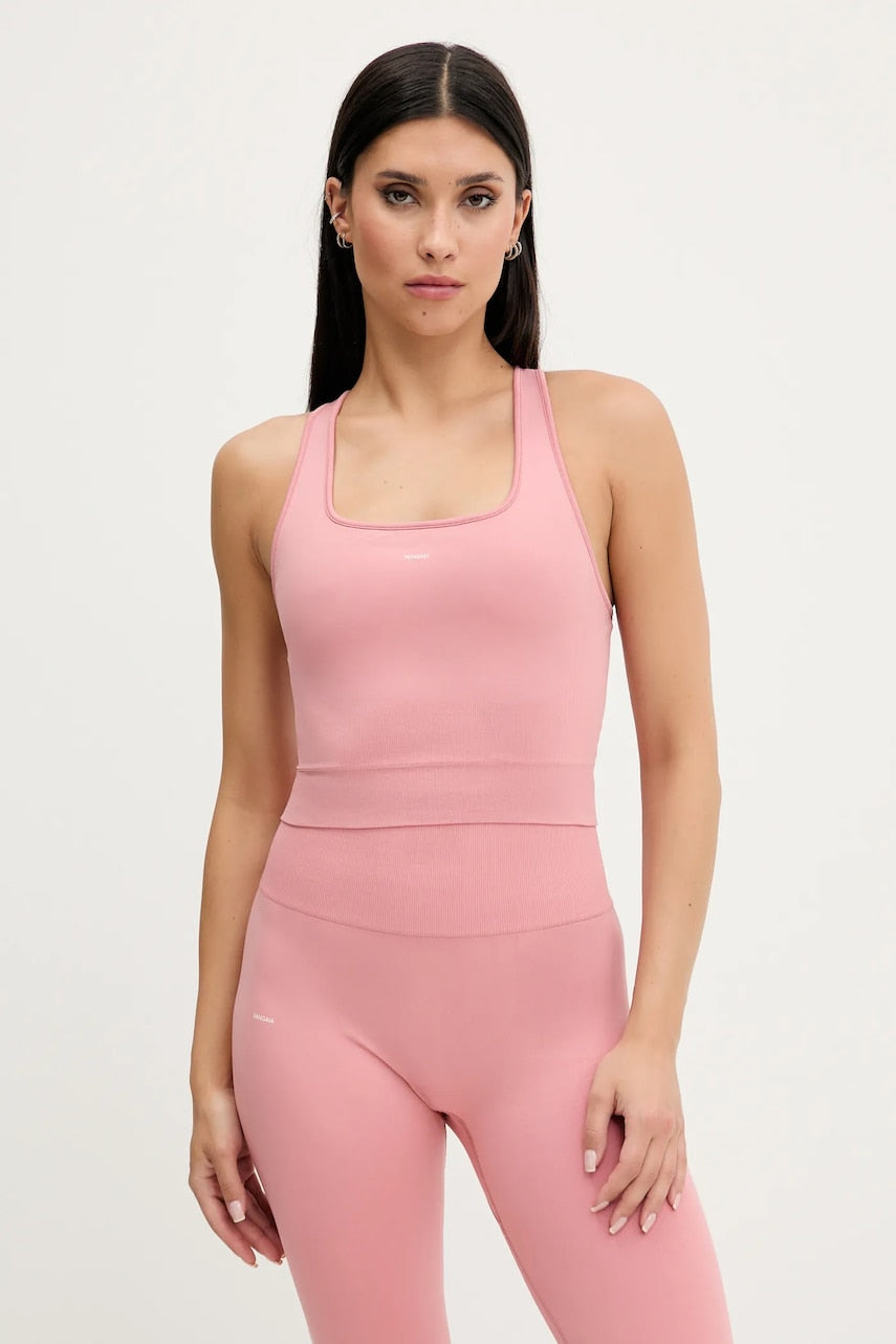 Top Pangaia Plant-Stretch Ribbed Tank Top roza barva, 10002425