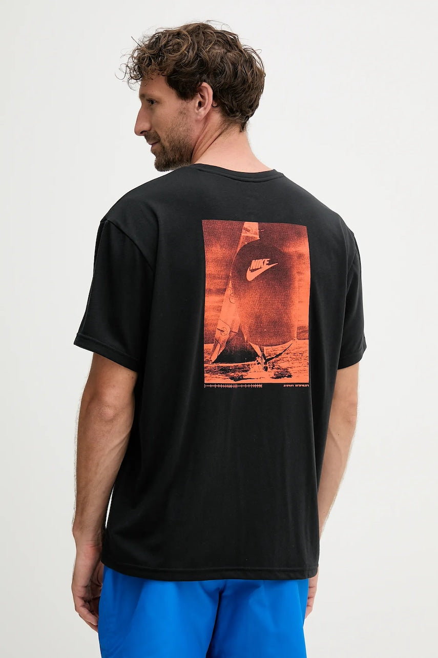 Majica za kupanje Nike boja: crna, NESSF522