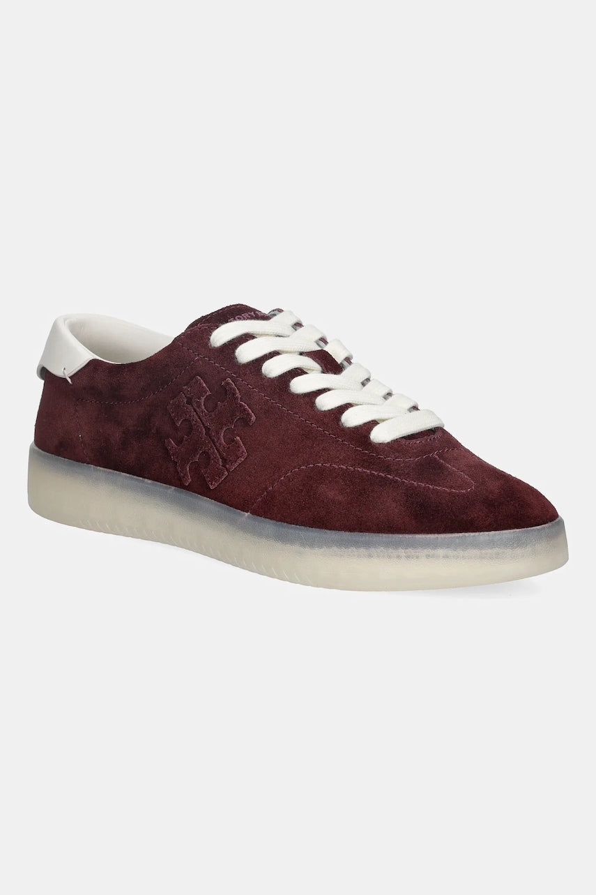 Superge iz semiša Tory Burch Phoenix Sneaker bordo barva, 166688.600