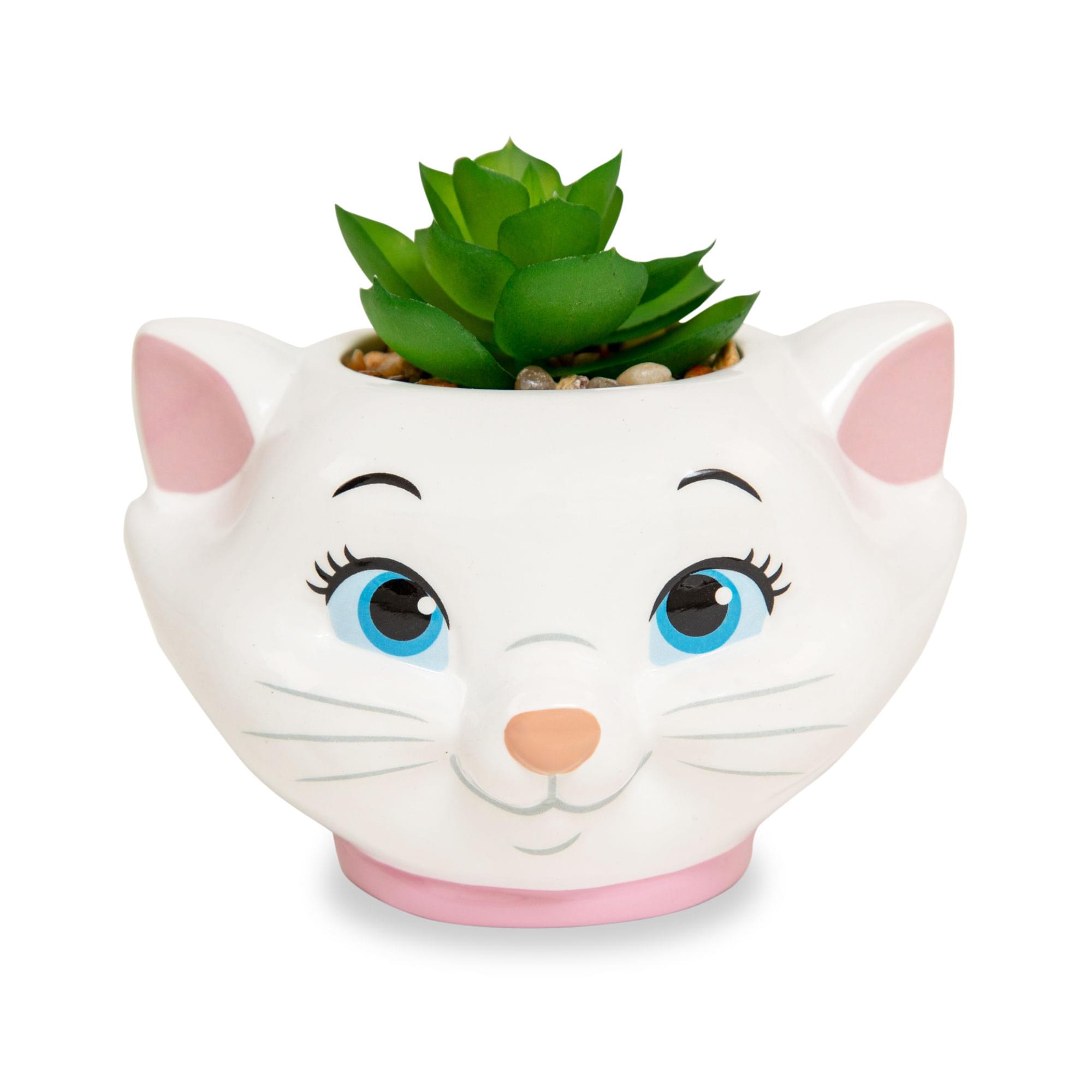 Disney The Aristocats Marie 4" Mini Planter With Artificial Succulent