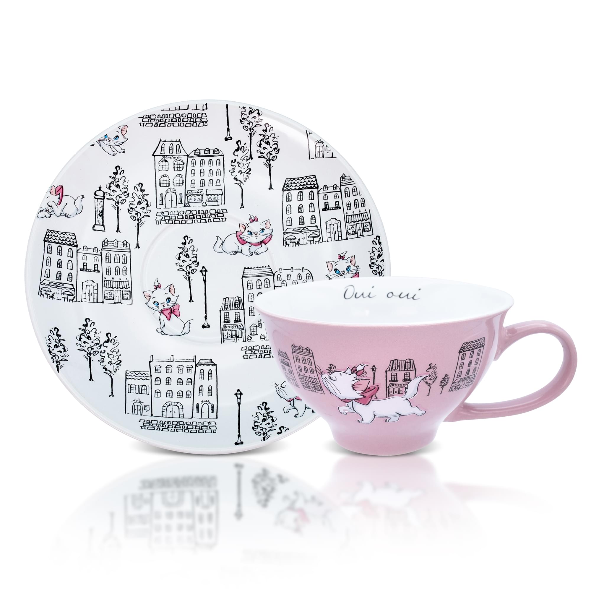 Disney The Aristocats Marie Ceramic Teacup and Saucer Set