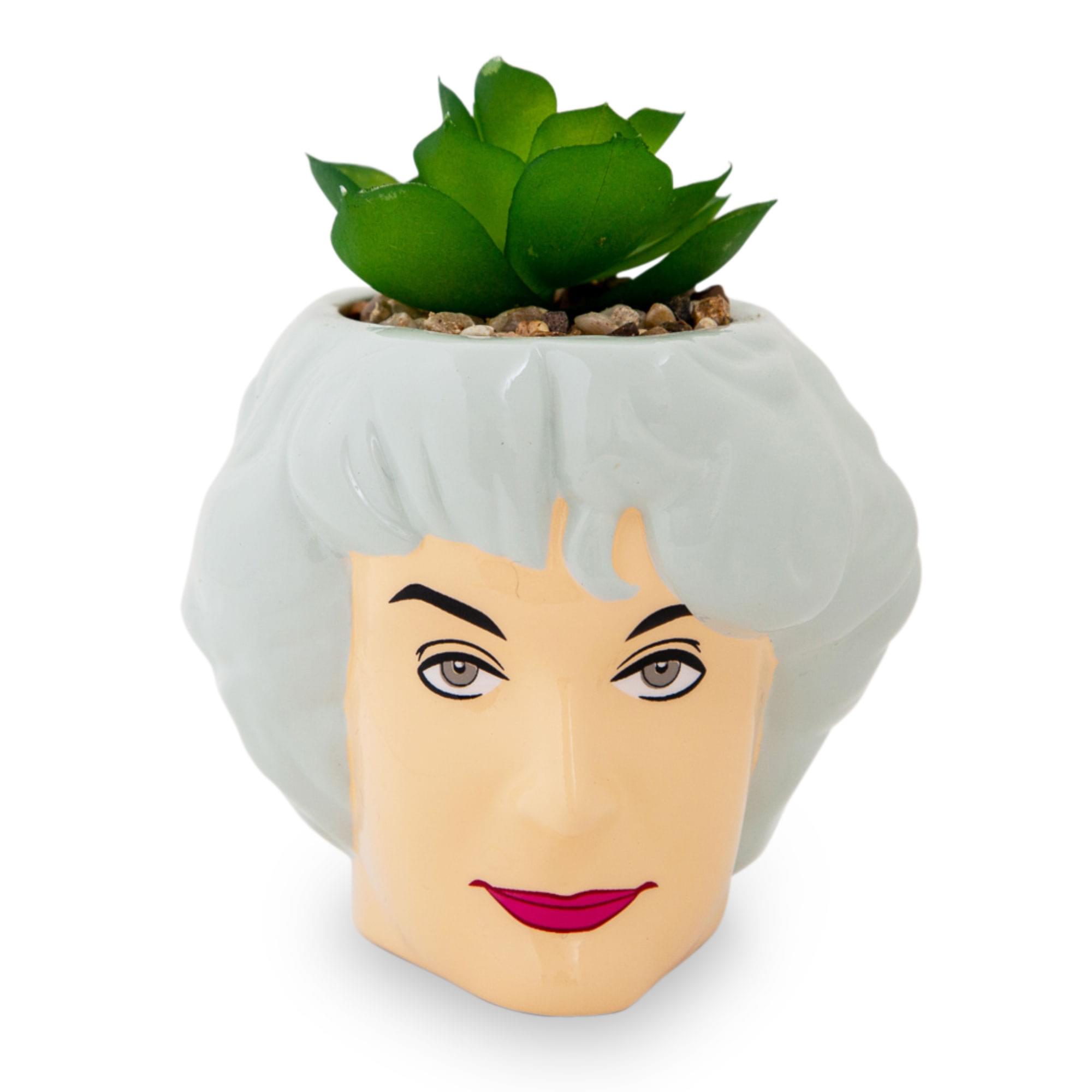 The Golden Girls Dorothy 3" Ceramic Mini Planter With Artificial Succulent
