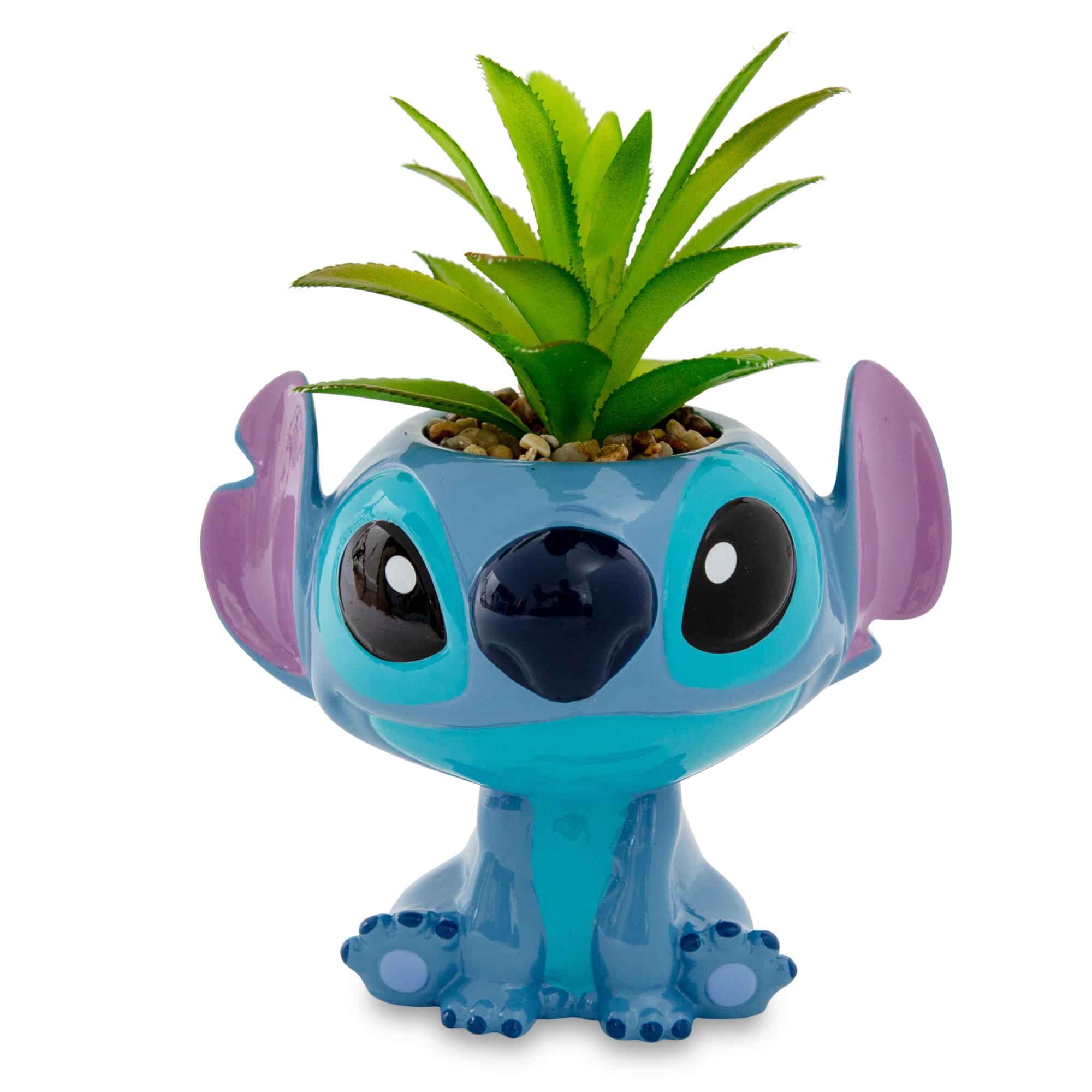 Disney Lilo & Stitch Full Body 5" Ceramic Planter with Artificial Succulent