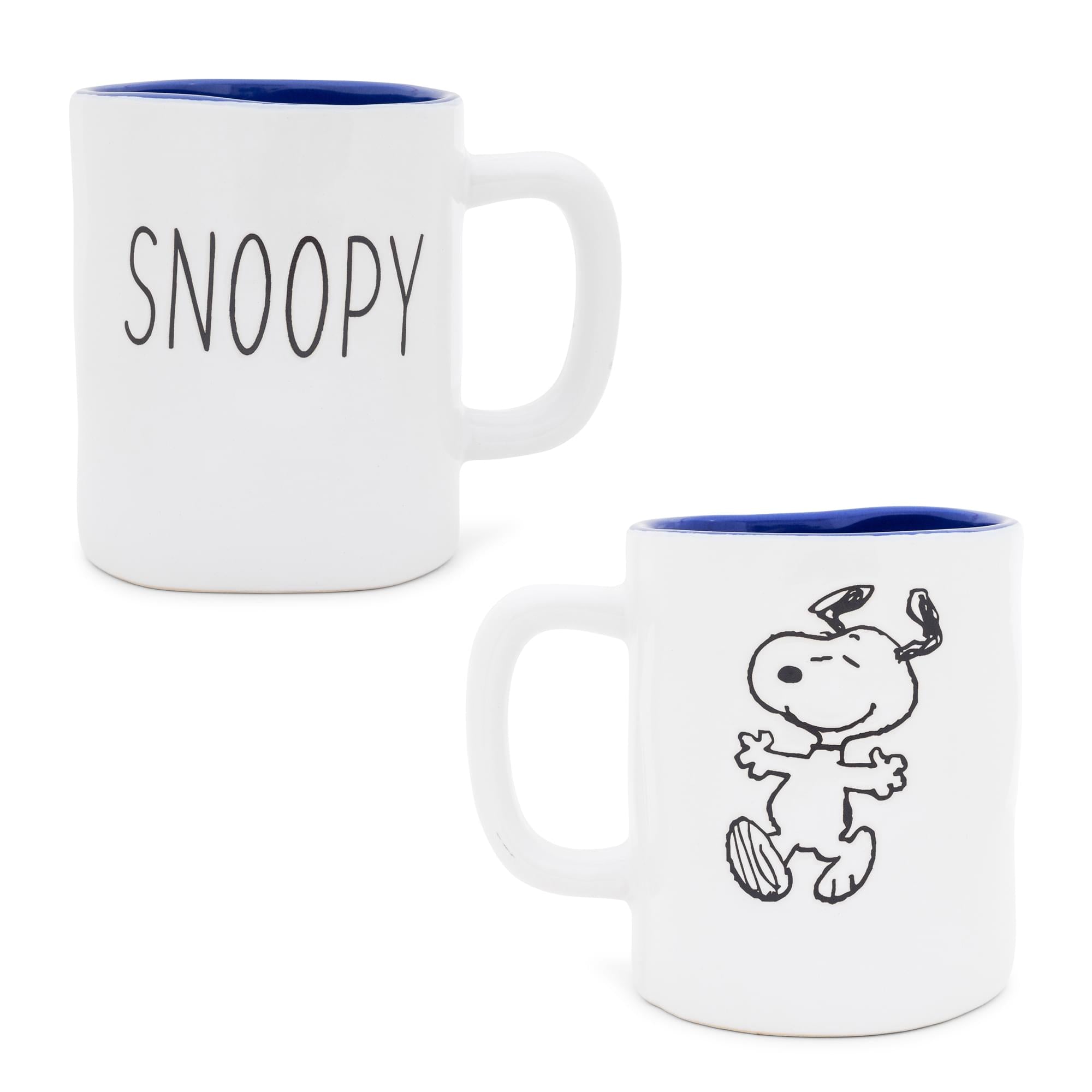 Peanuts Snoopy Rae Dunn Ceramic Pottery Mug | Holds 25 Ounces