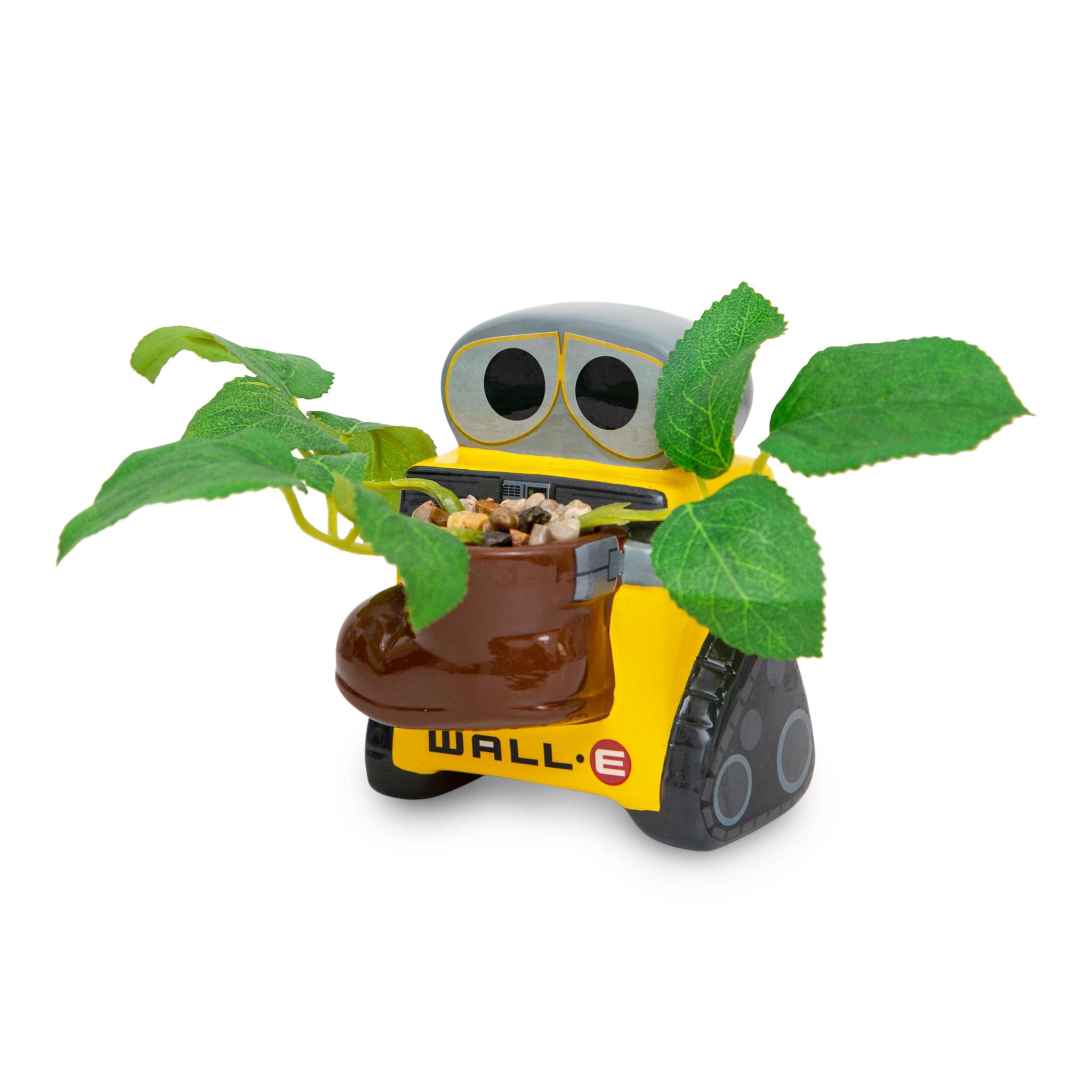 Disney Pixar WALL-E 4" Ceramic Mini Planter With Artificial Succulent