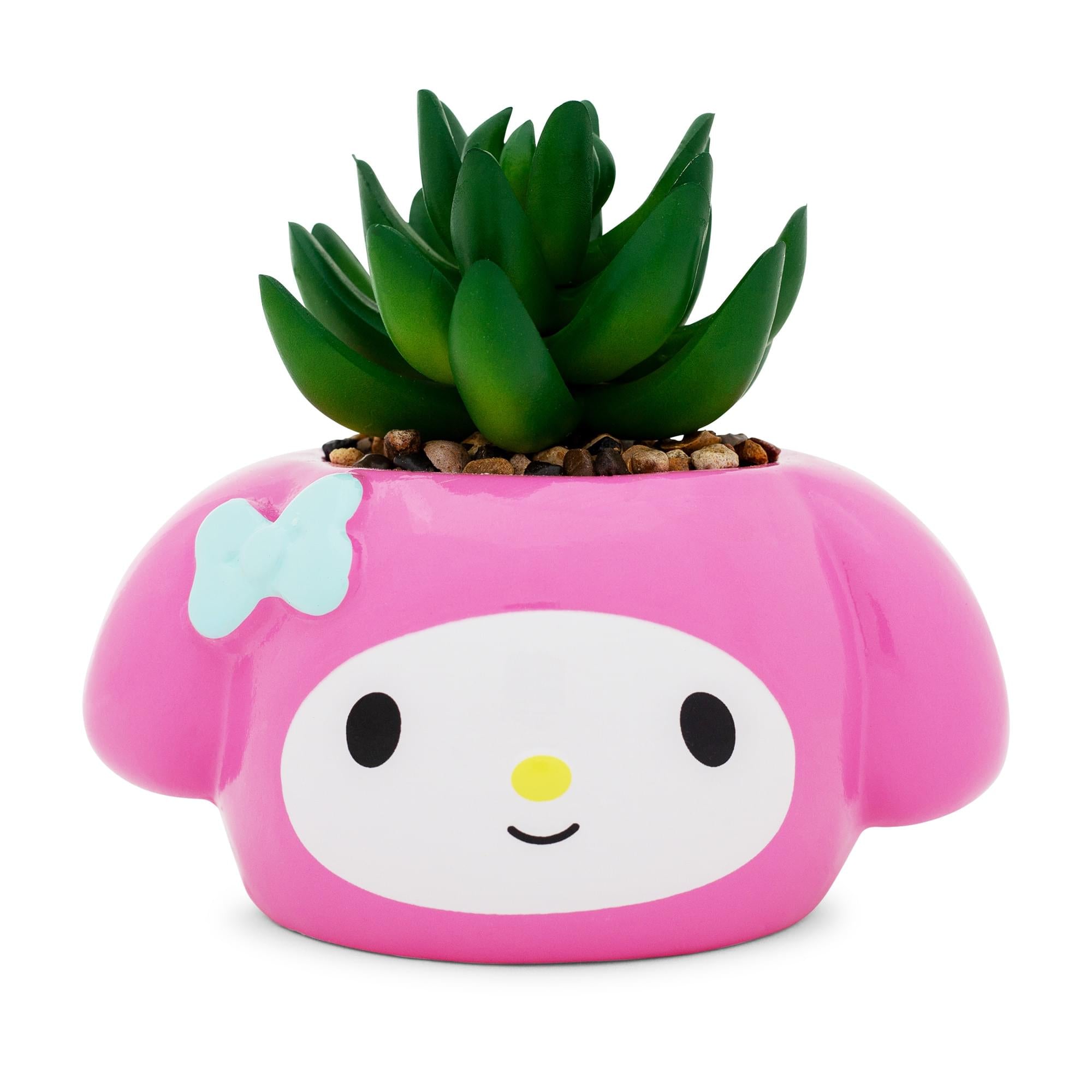 Sanrio My Melody 3" Ceramic Mini Planter With Artificial Succulent