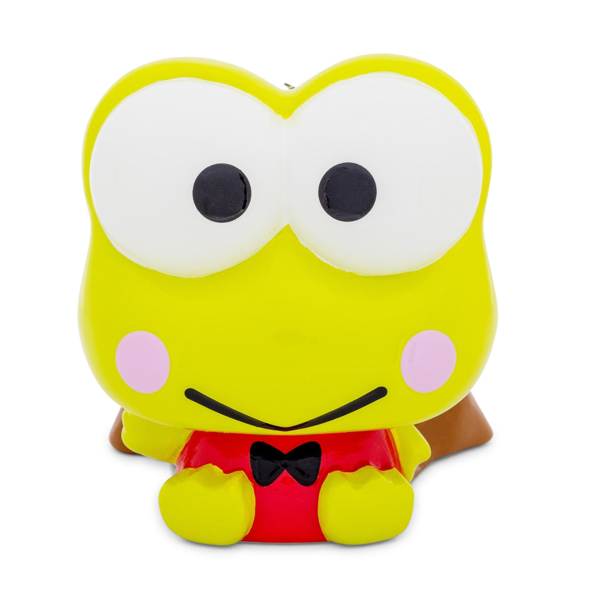 Sanrio Keroppi Stump 4" Ceramic Mini Planter With Artificial Succulent